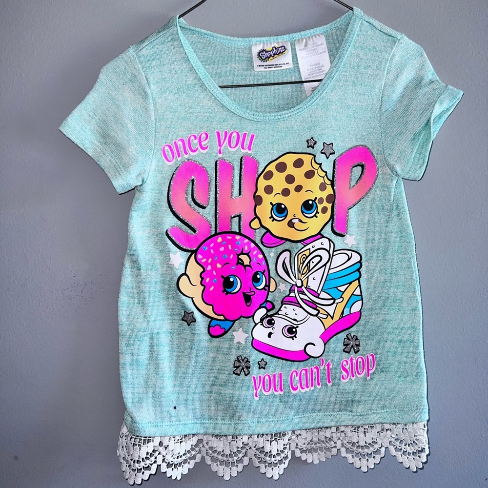 Shopkins multi colored short sleeve shirt